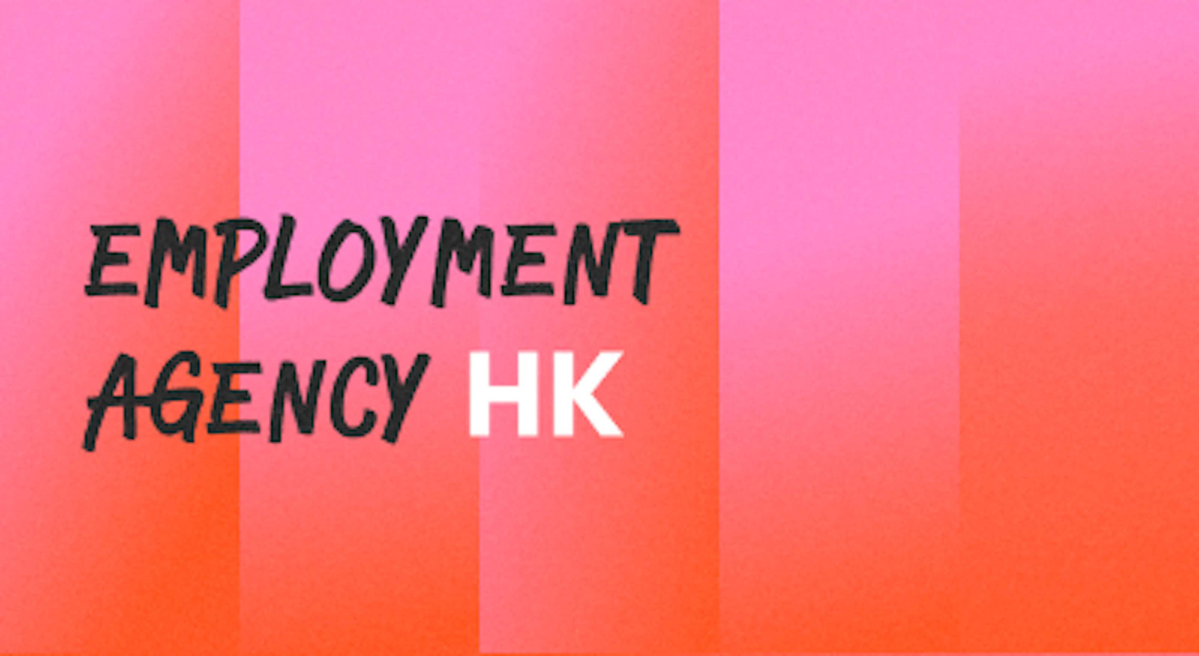 A background with a text titled "Employment Agency Hong Kong"