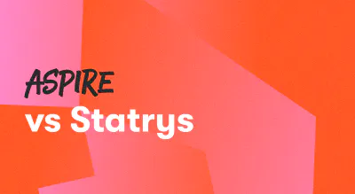 A background with a text titled "Aspire versus Statrys"