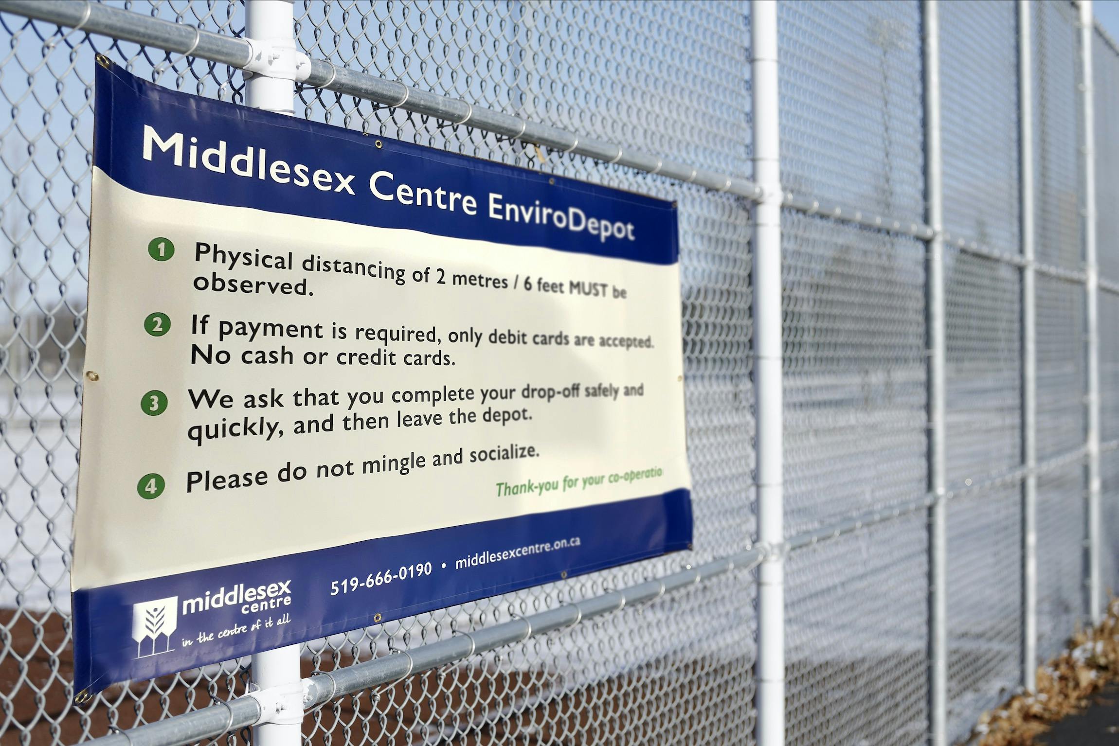 Middlesex Centre EnviroDepot Fence Banner