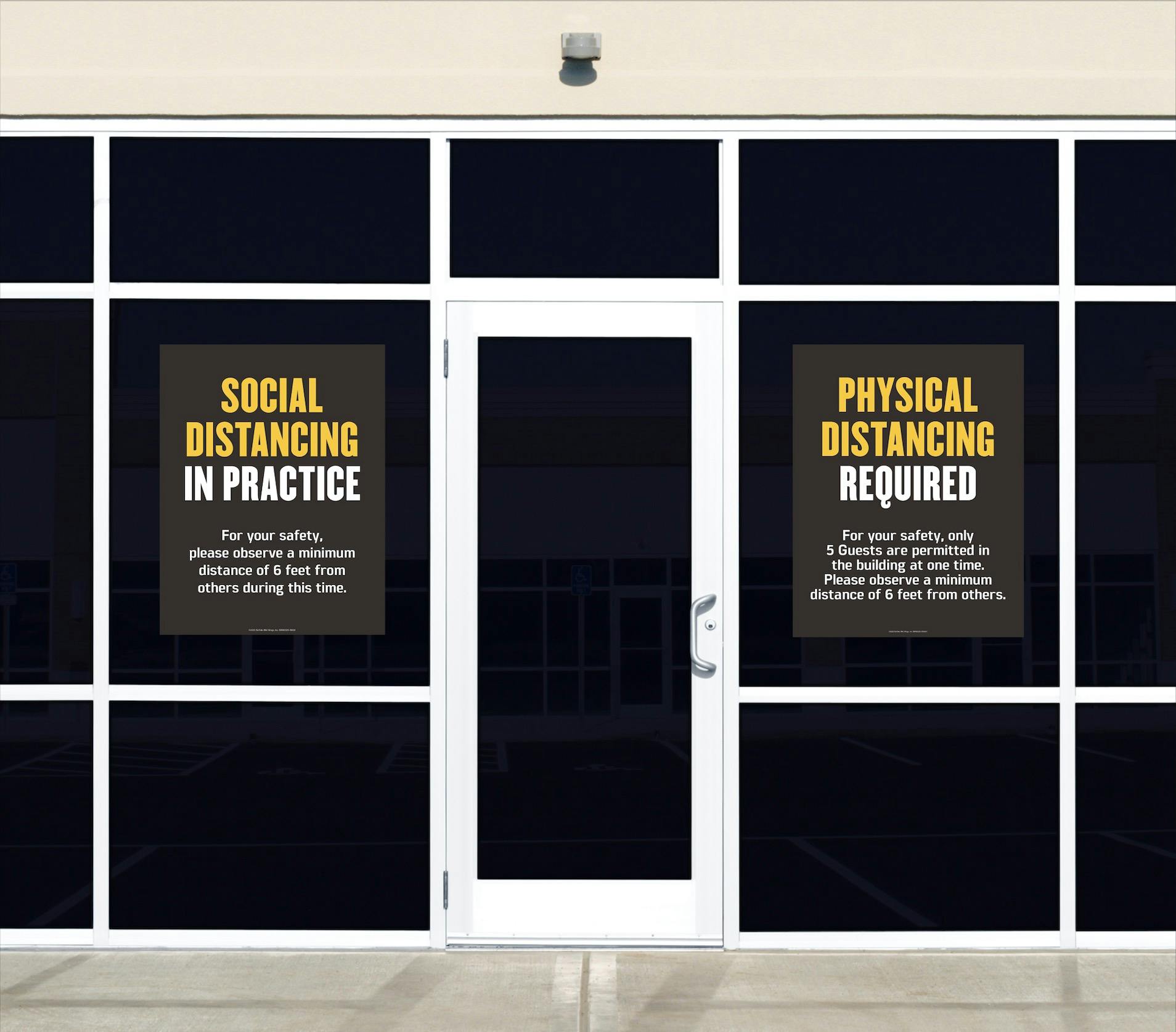 Window Clings for a business 