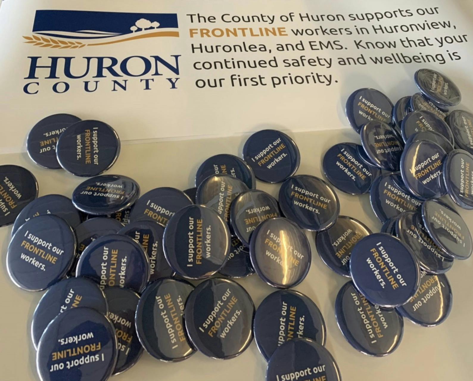 Buttons for Huron County 