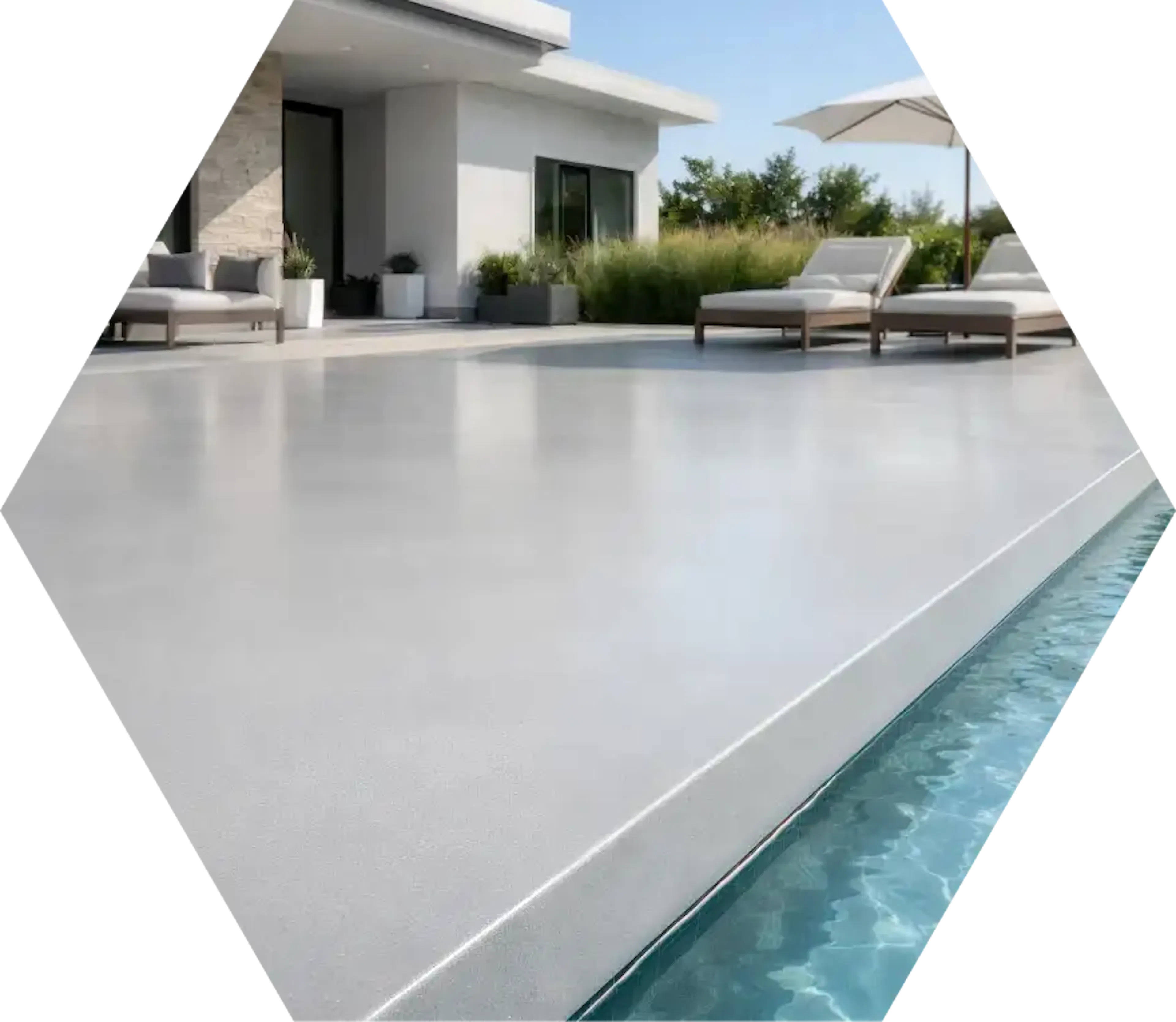 Showroom concrete floor