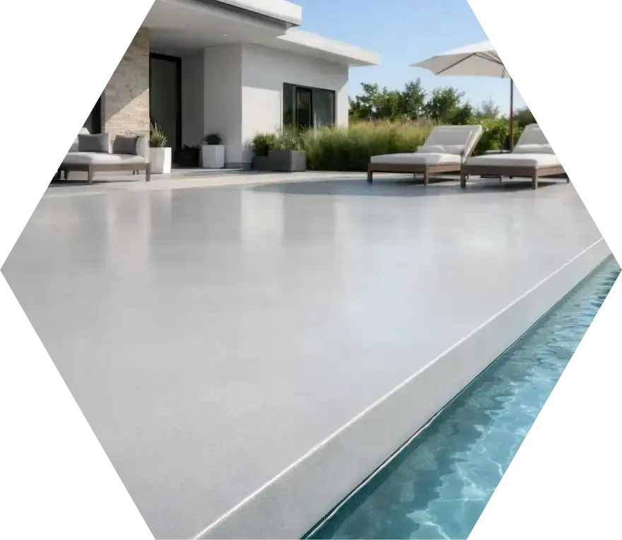 Showroom concrete floor