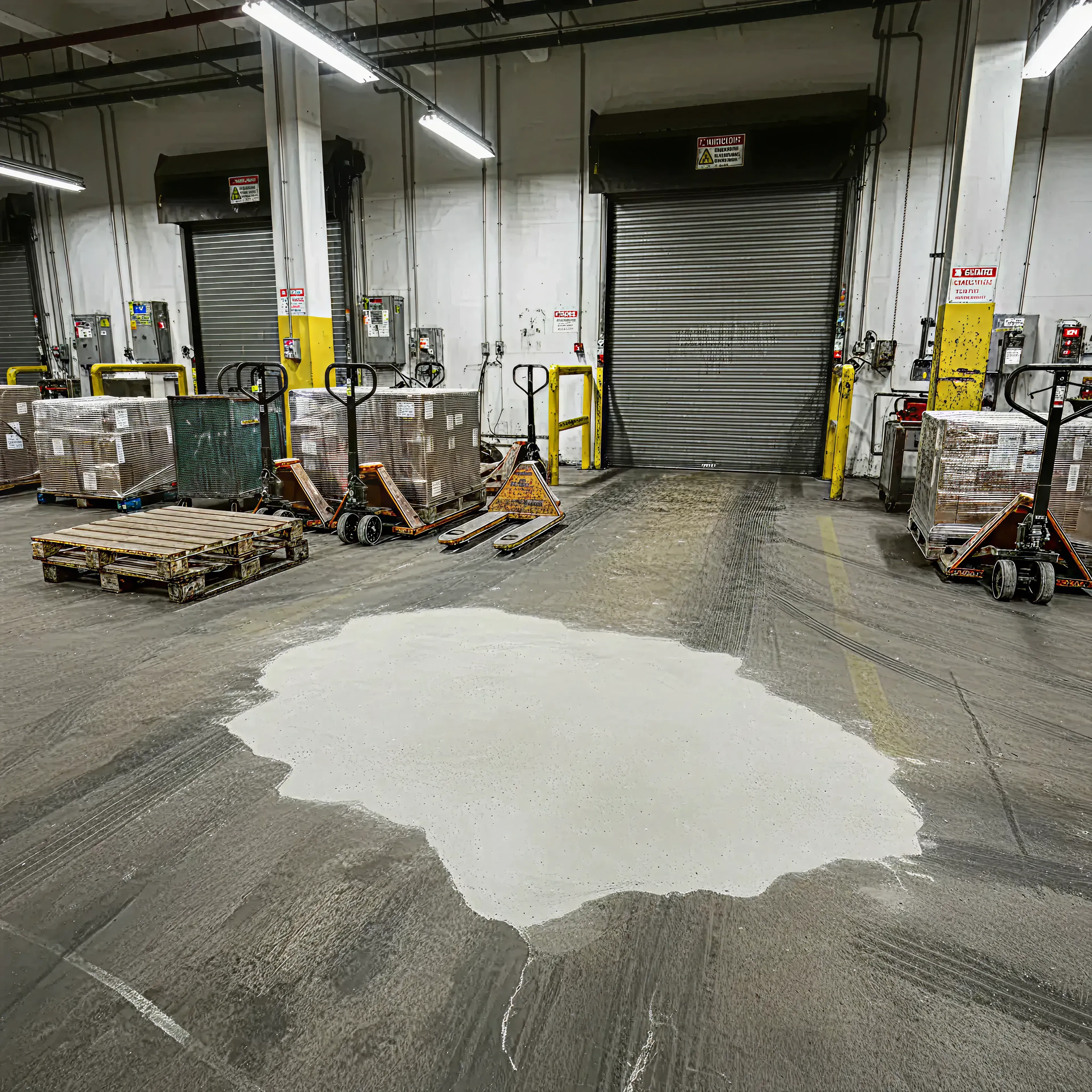 Concrete surface after spall repair