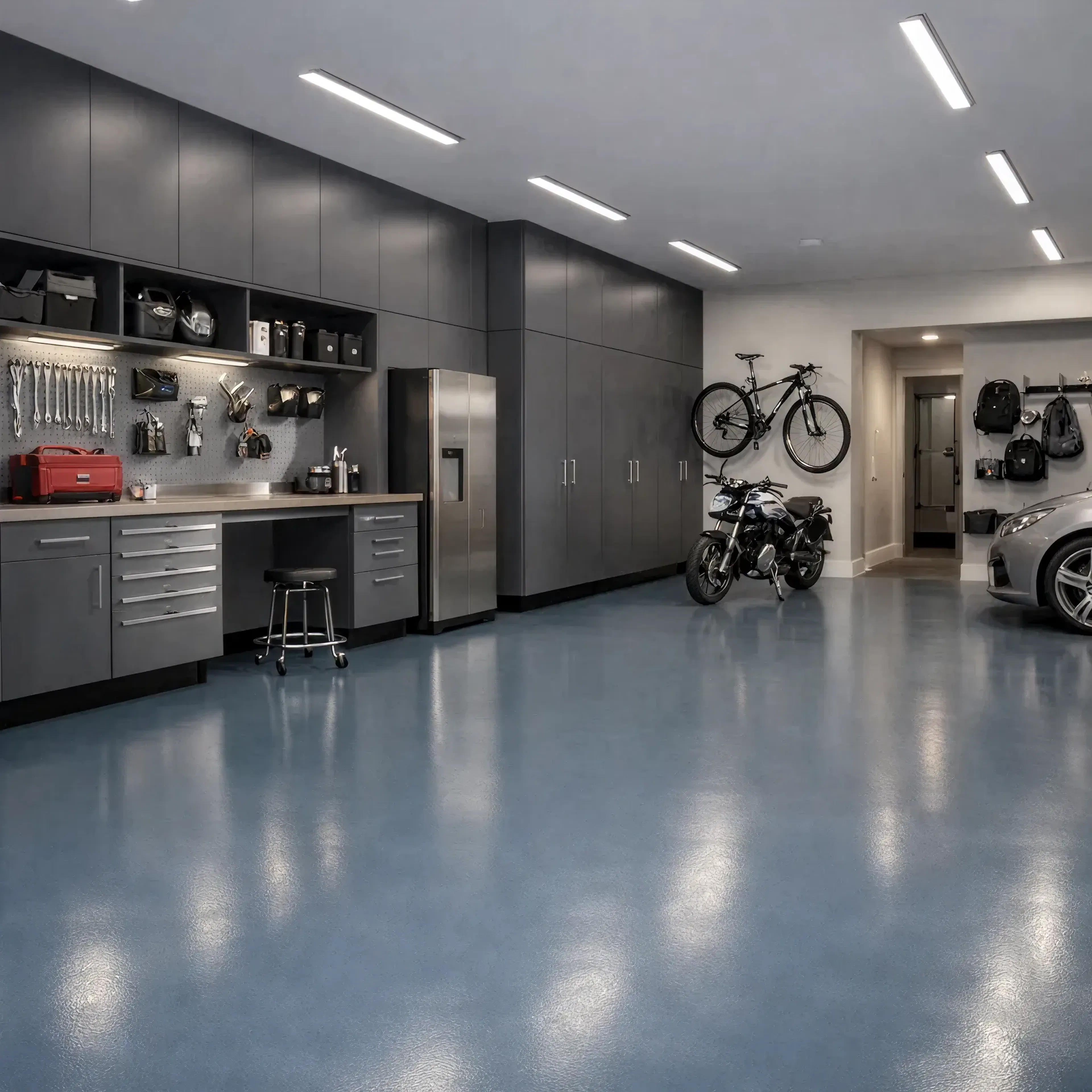 Satin finish detail view