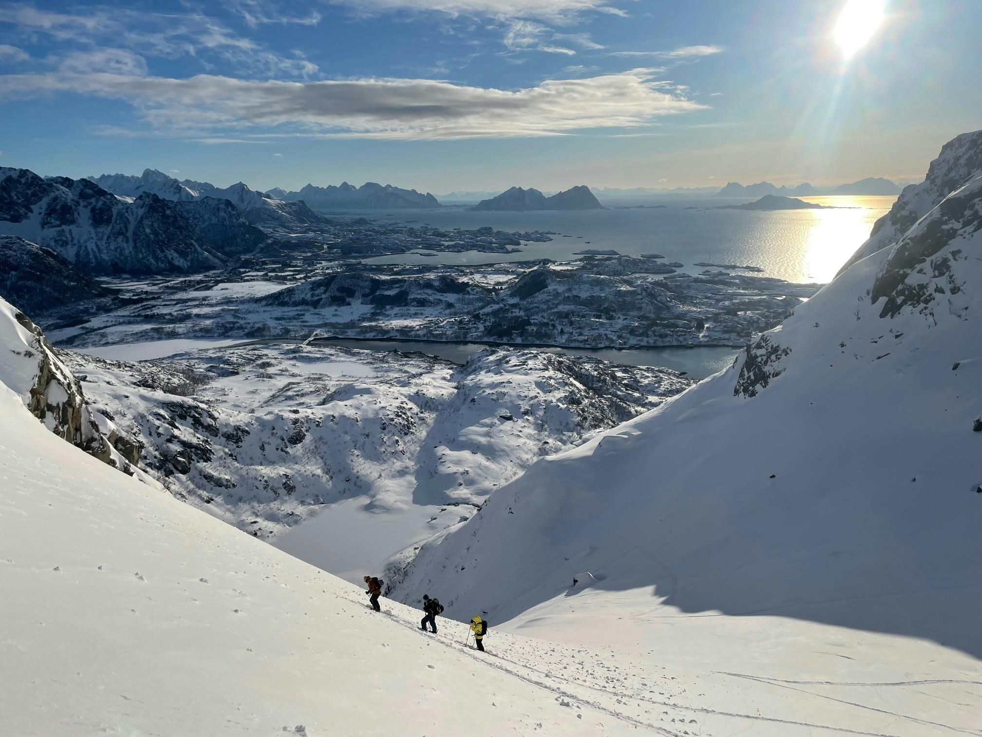 Splitboarding Lofoten Morning Lights