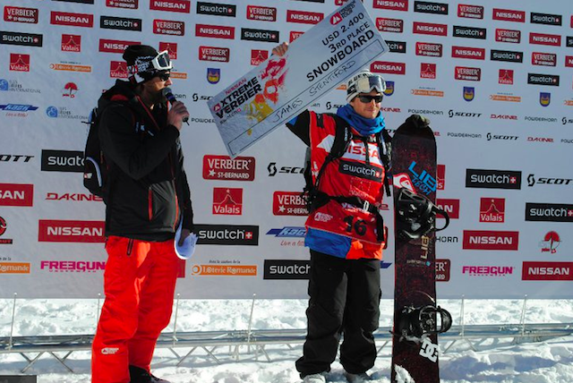 Verbier Extreme prize giving James Stentiford