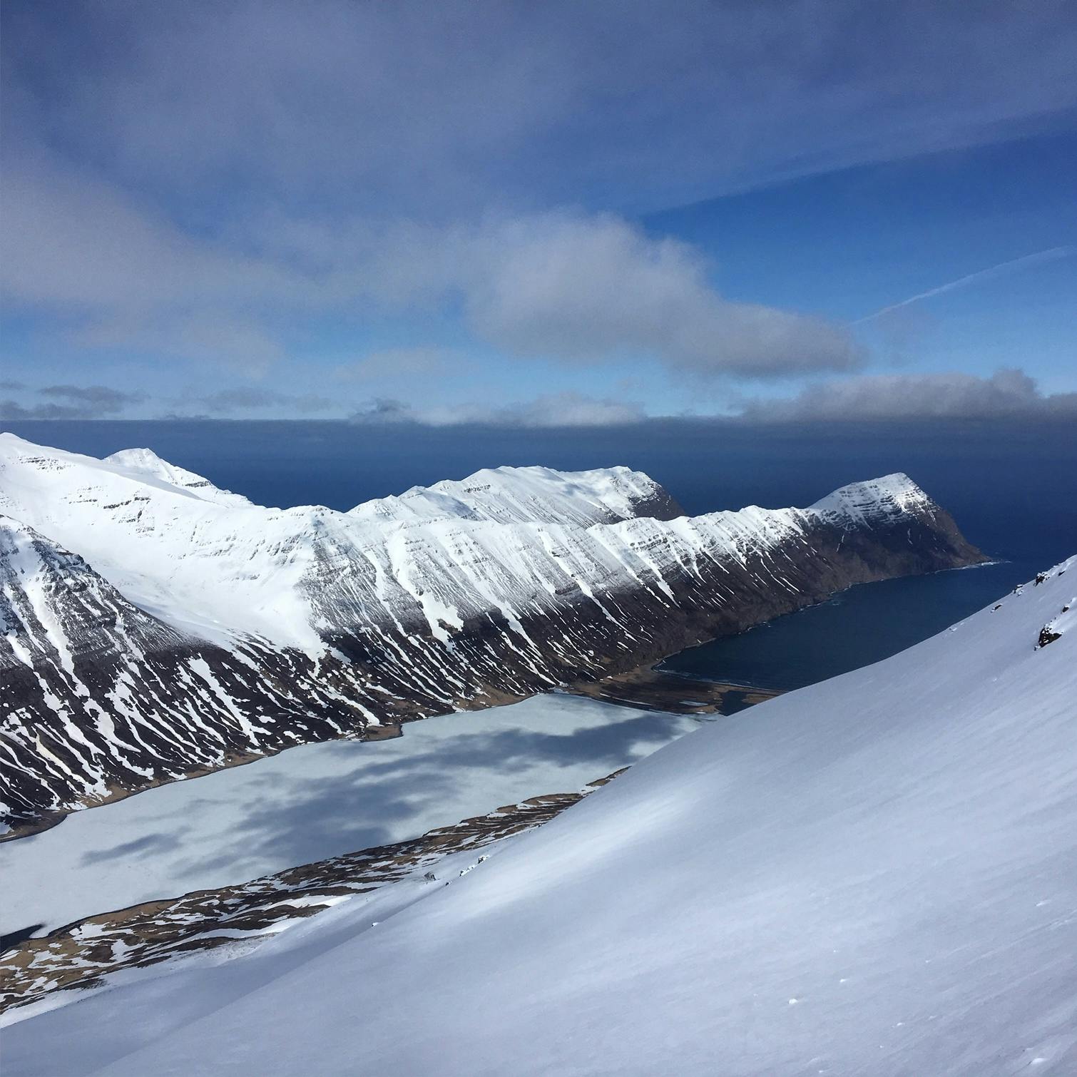 Splitboard Snowboarding Trip Dalvik Iceland 