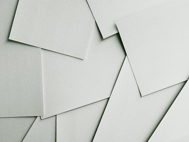 Blank paper