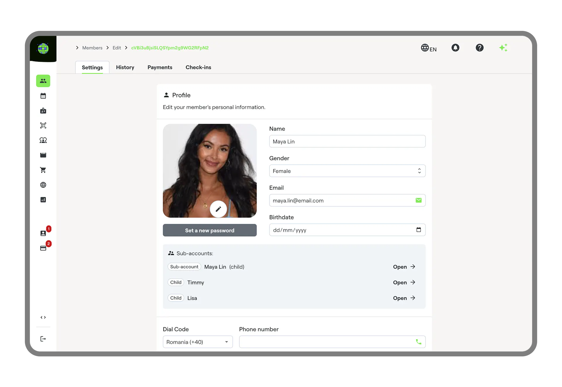 gestionarea membrilor