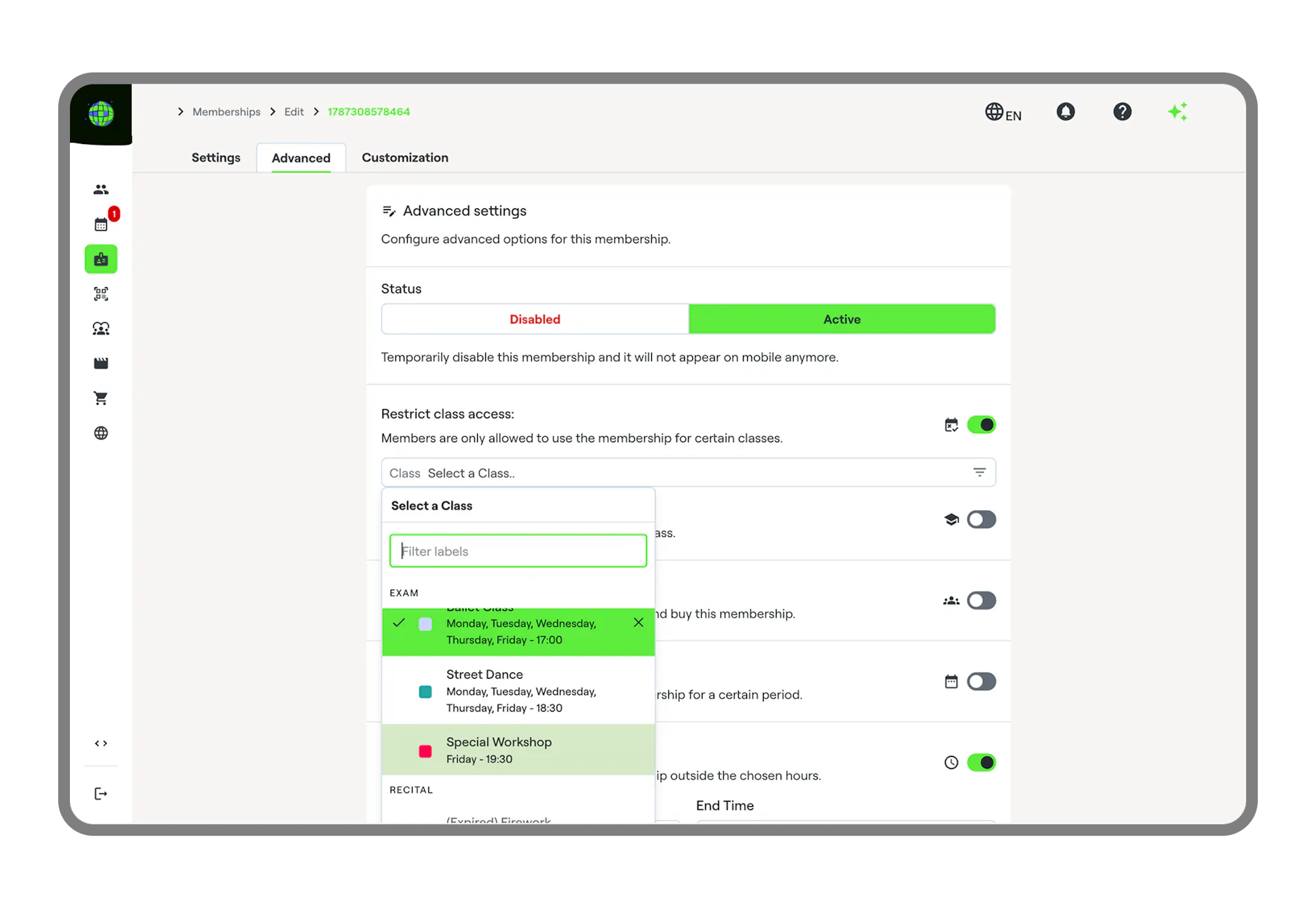 billing options