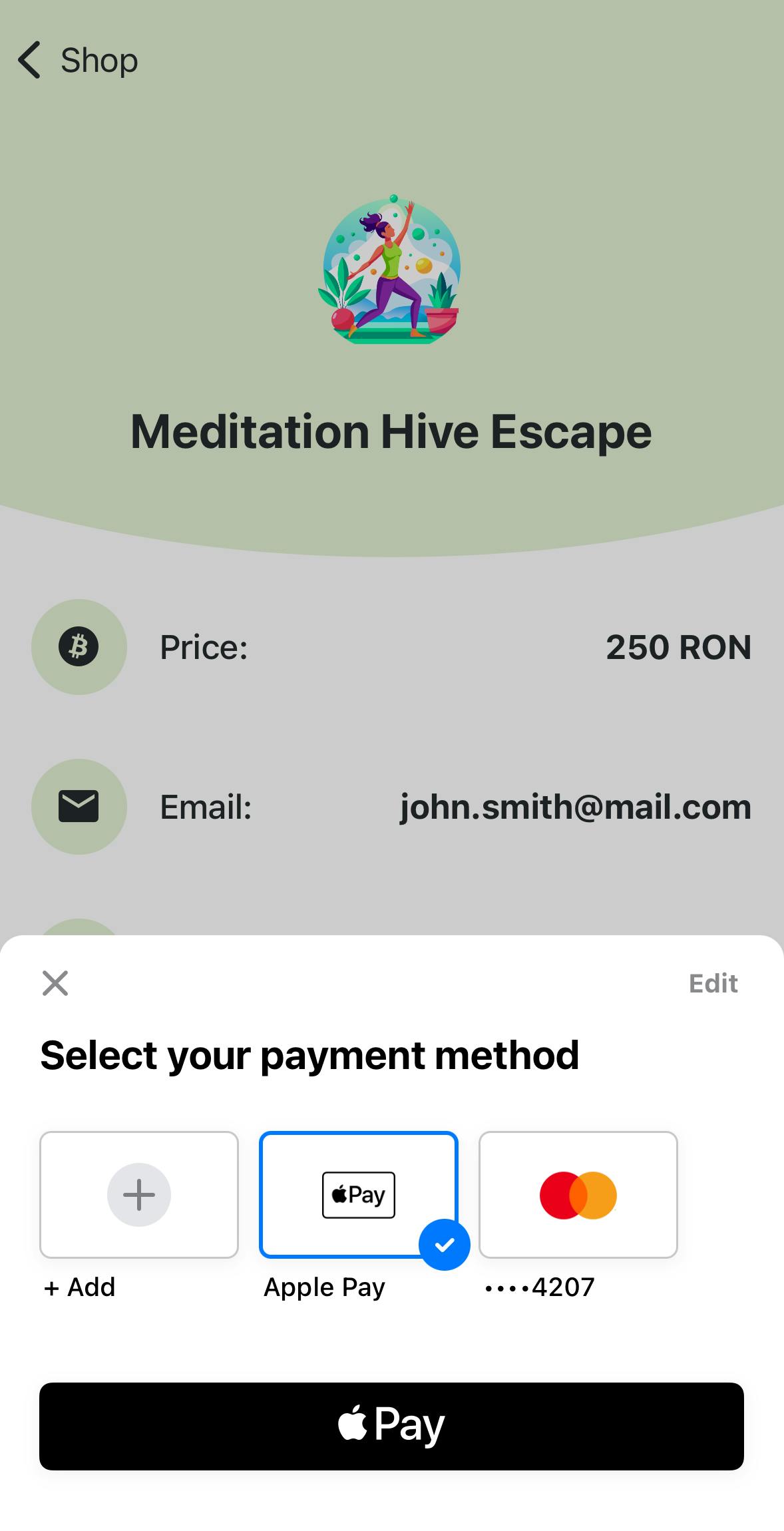 mobile shop secured payments
