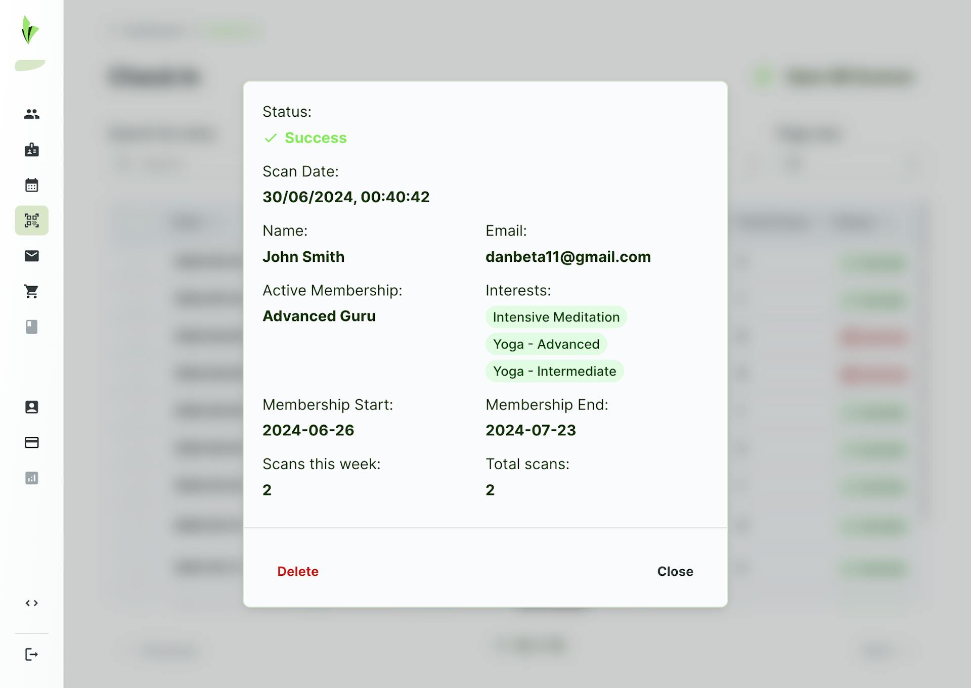 attendance insights platform screen