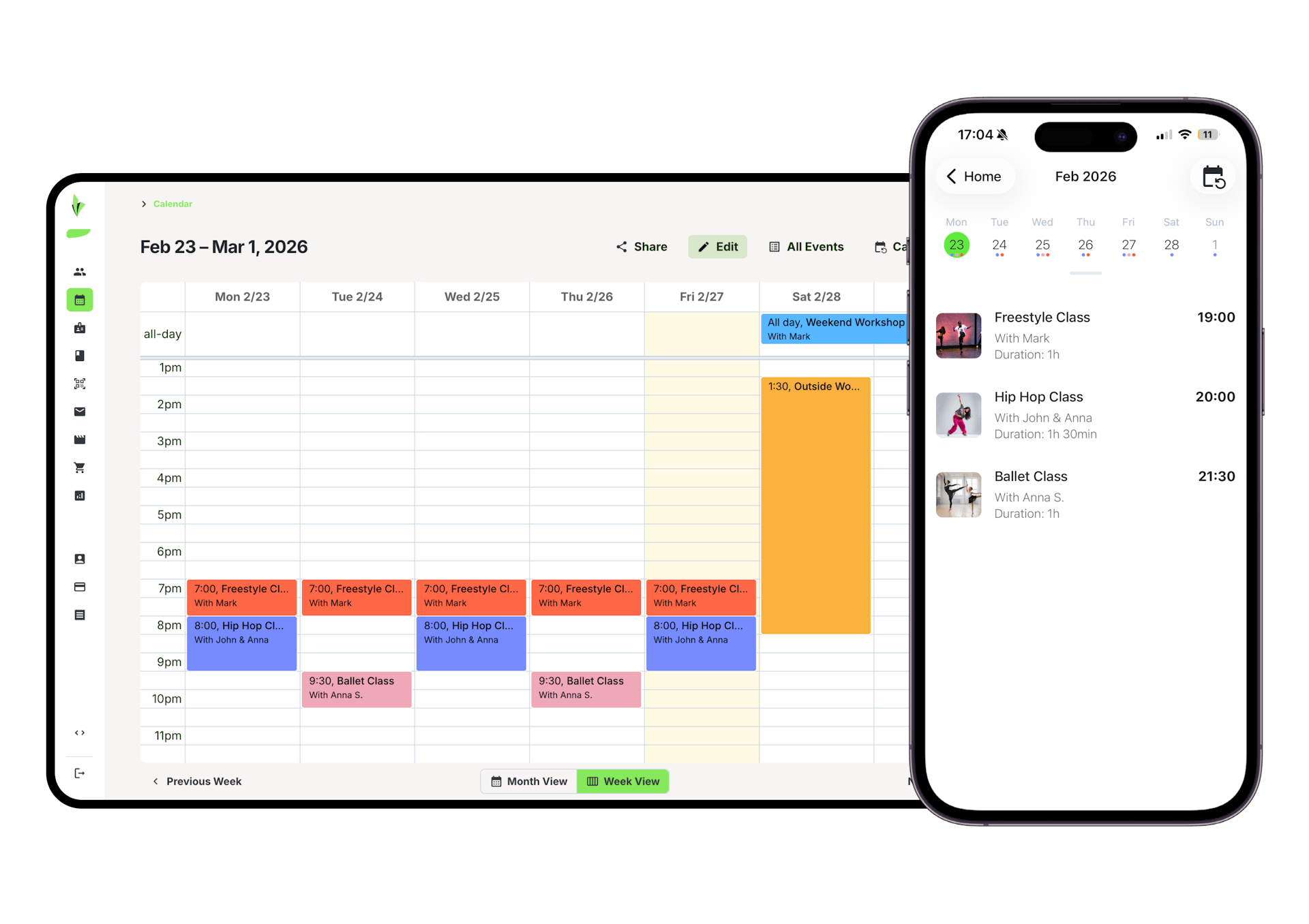 Dance Studio Software