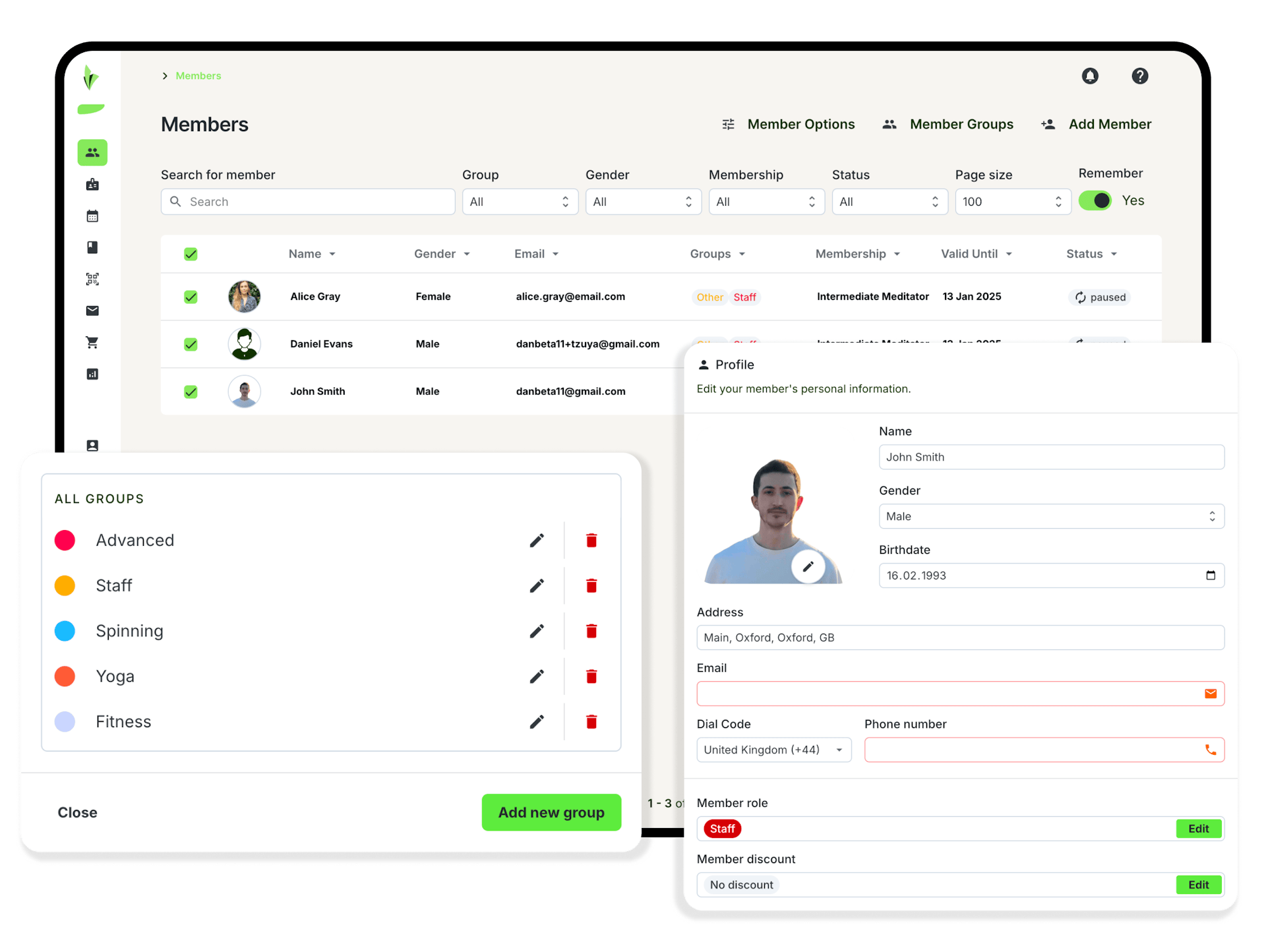 seamless members management
