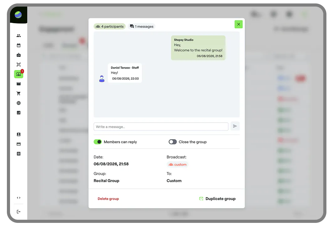 engagement & custom chat groups