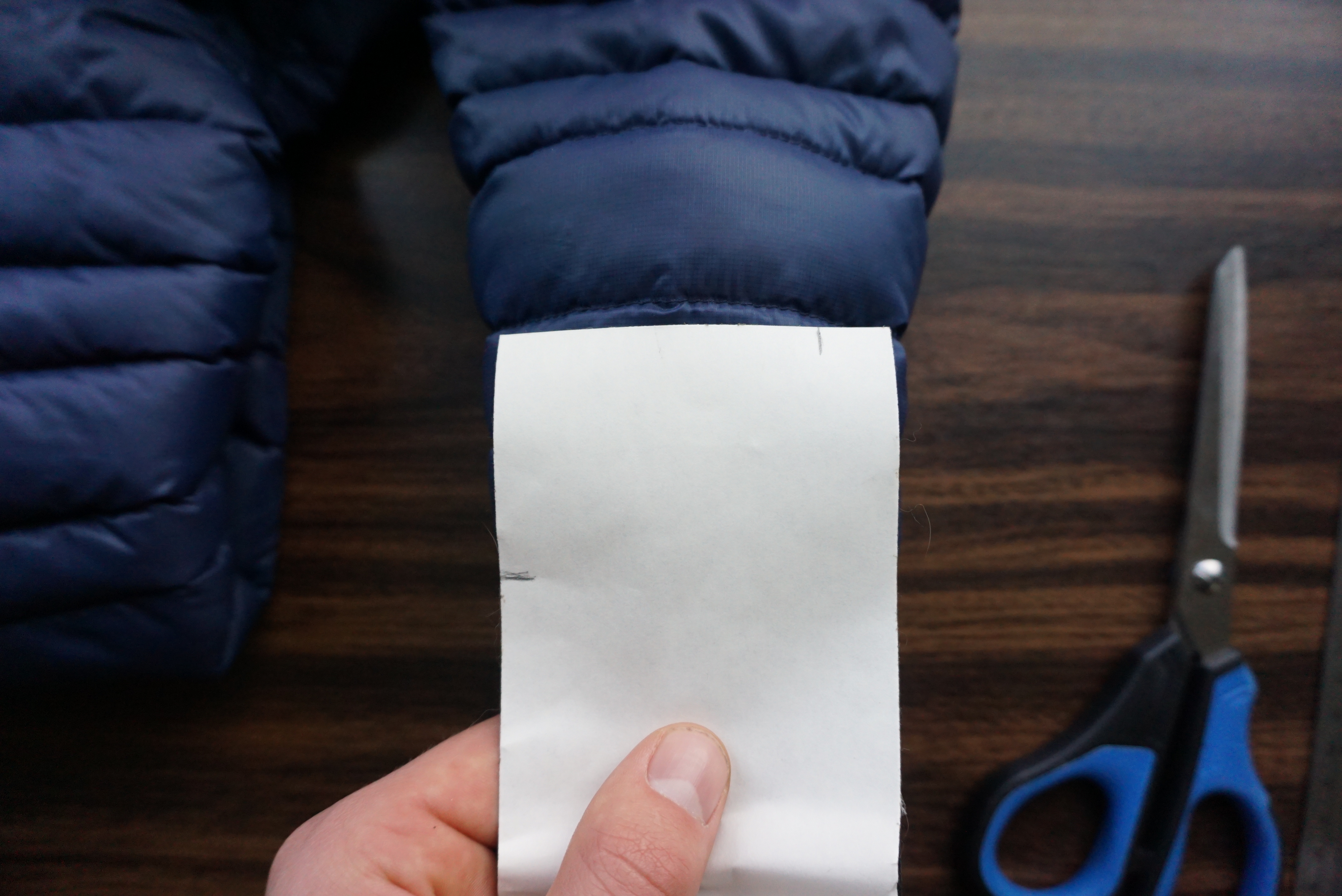 Image of a damaged item with a repair tape