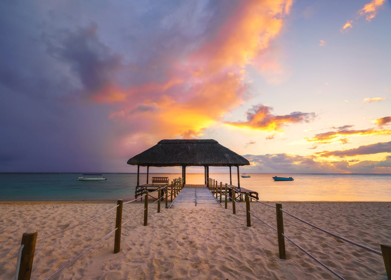 Sunset at Mauritius