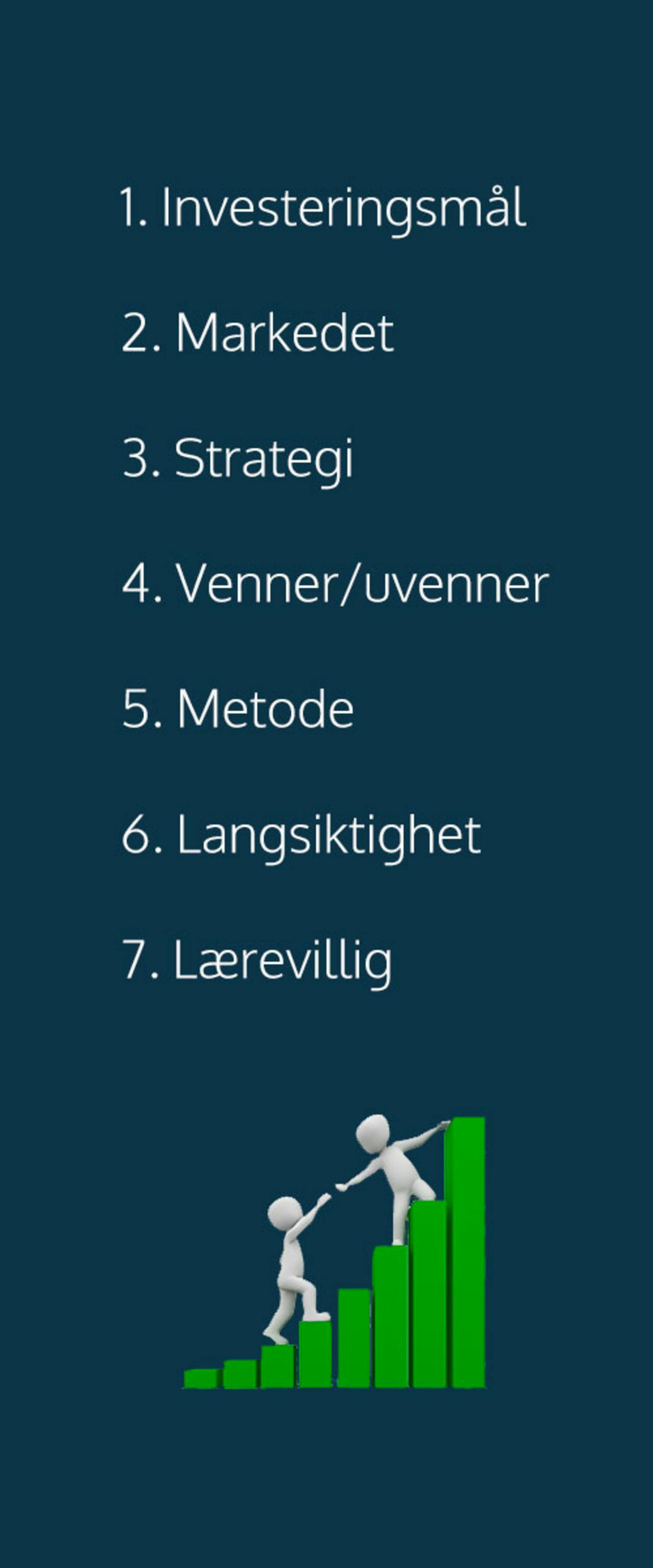Infografikk hvordan bli en god investor