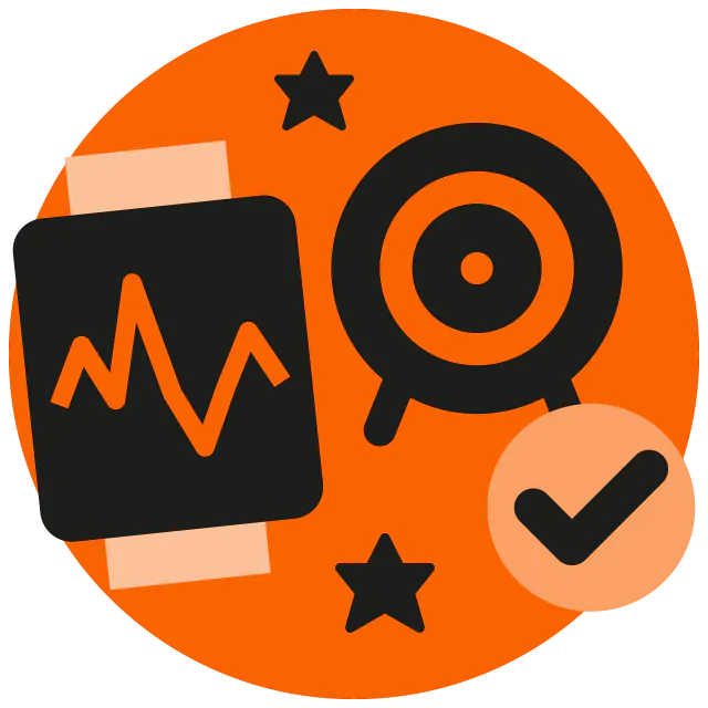 Activity target met badge