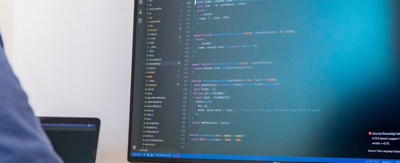 De software van Stocktrace op een computerscherm.
