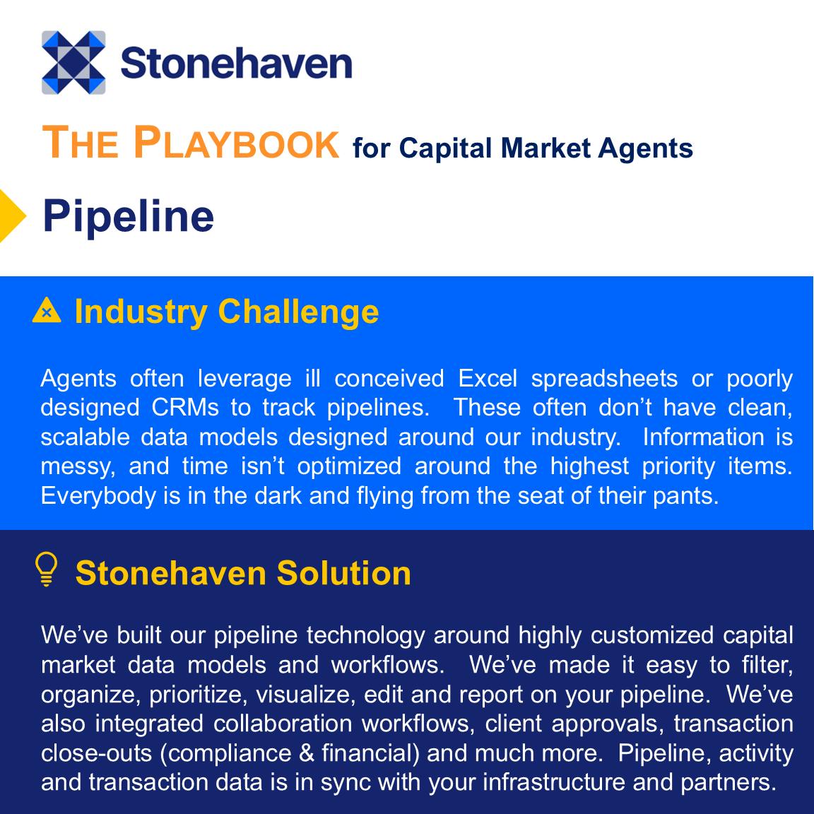 The PLAYBOOK for Capital Market Agents - Pipeline