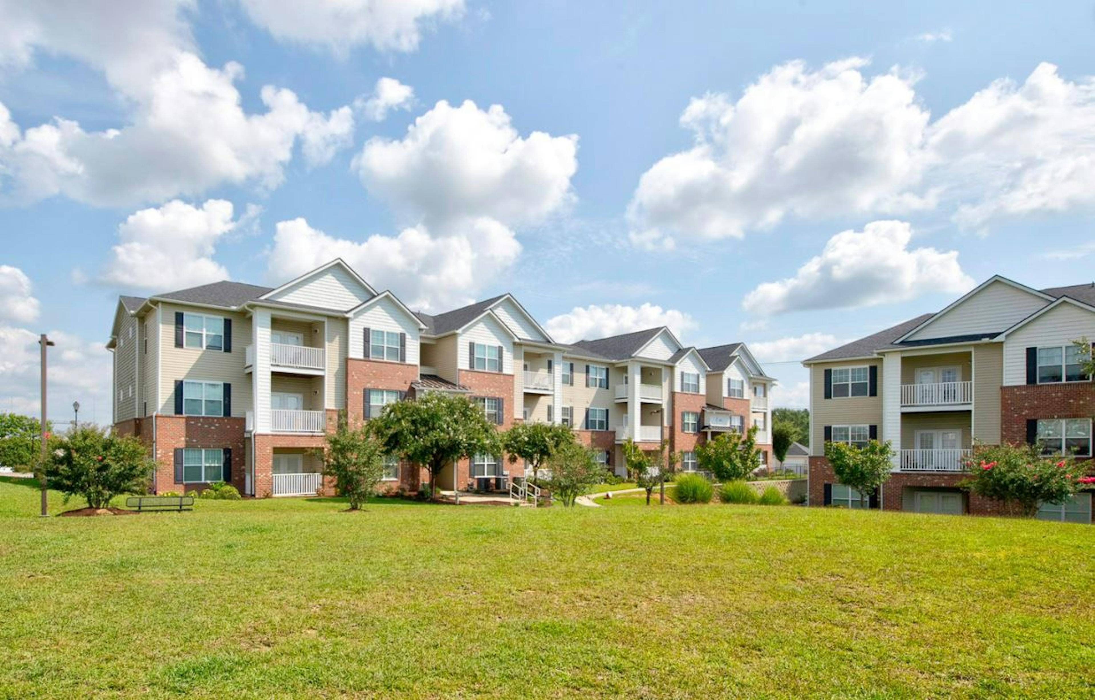 Apartment buildings for Alcove Garner Disposition Document, in Raleigh, NC. 