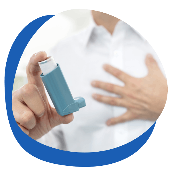 pressurised metered dose inhaler like ventolin blue reliever - round icon for respiratory treatment category from My Private Pharmacist Online pharmacy