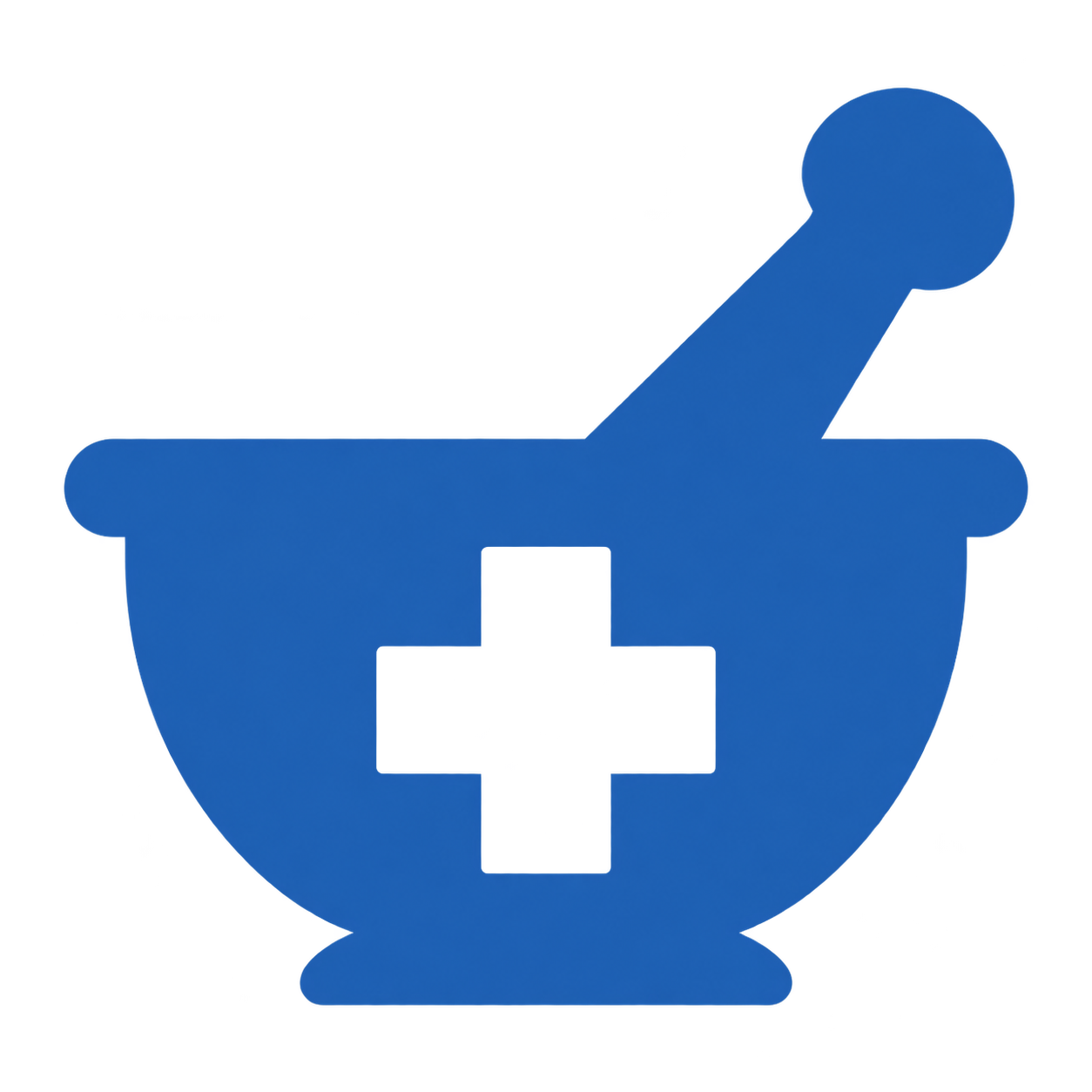 Uk registered pharmacy mortar and pestle icon