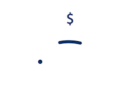 Piggy bank image with coin dropping in.
