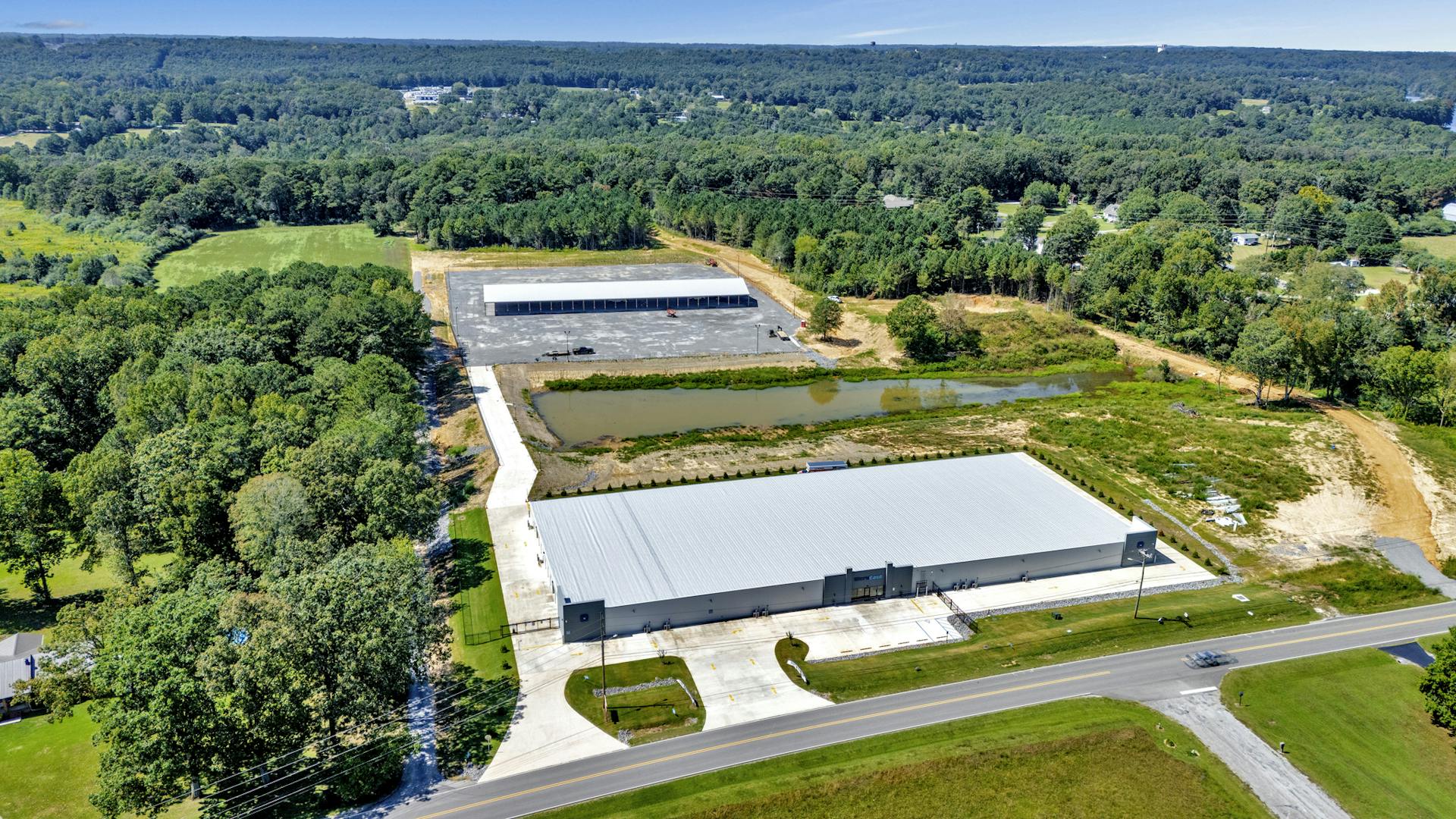 Facility Overhead & Covered Parking Behind