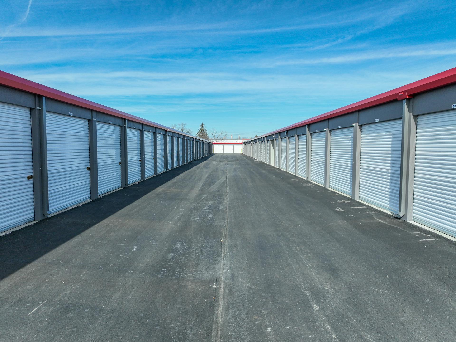 exterior storage facility doors