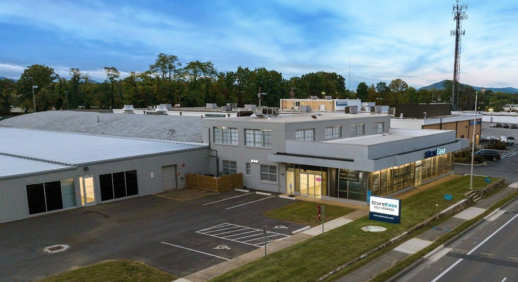 StoreEase Roanoke side aerial view of facility