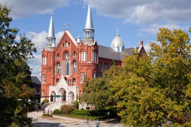 Beautiful architecture of the Sacred Heart Cultural Center and Church in Augusta, GA