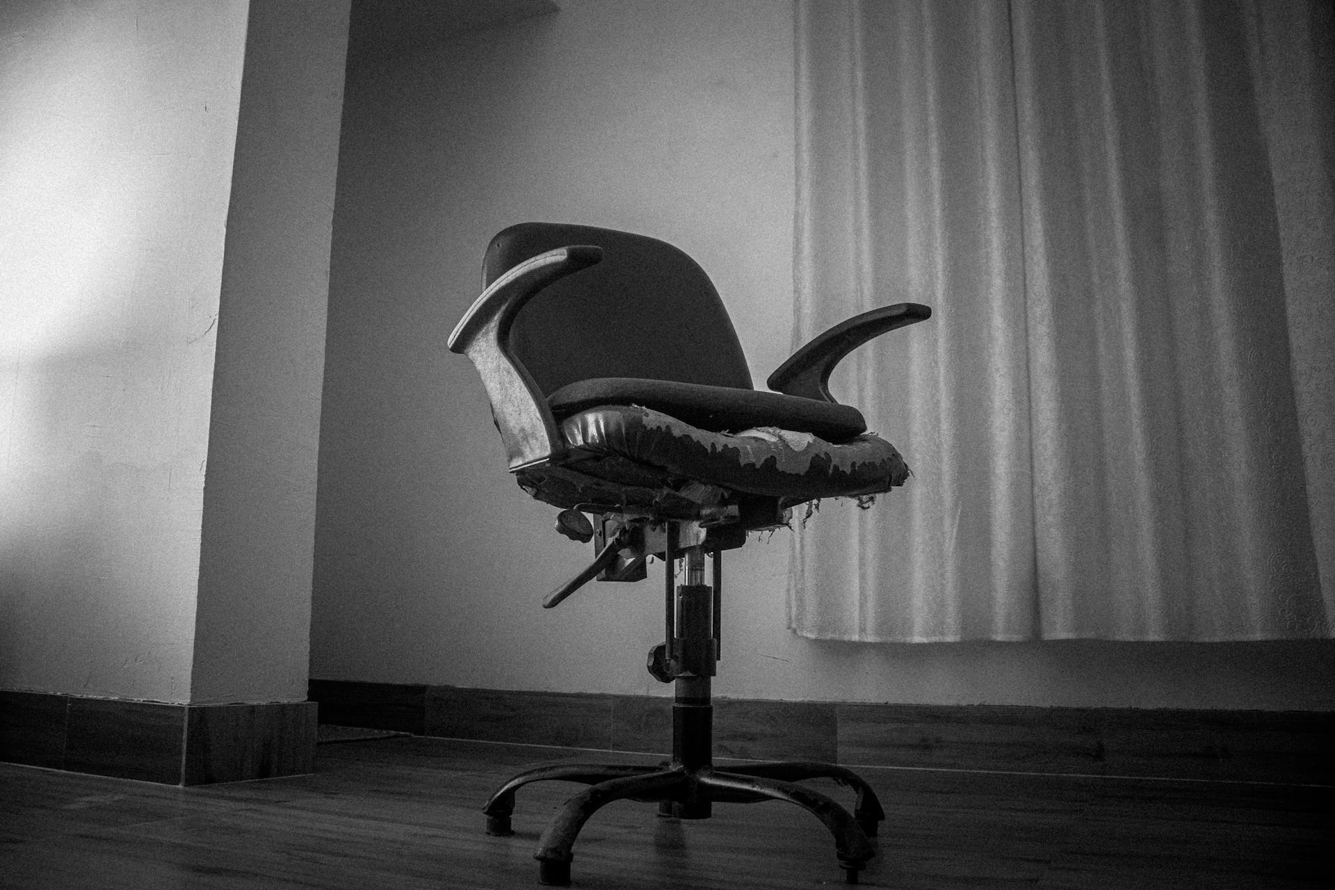 A black office chair that offers excellent lumbar support