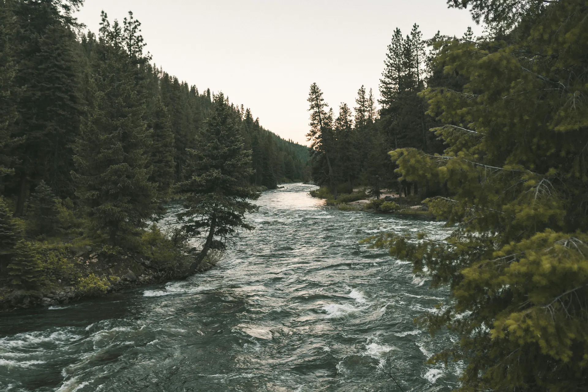 A scenic mountain lake near McCall, Idaho.