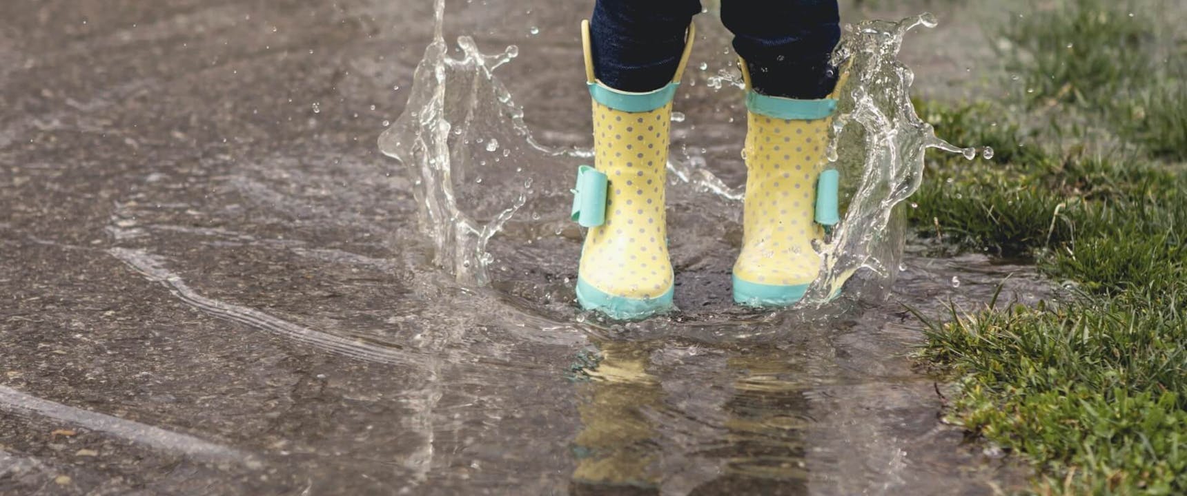 Splashing in a puddle is fun on the ground, not on your roof