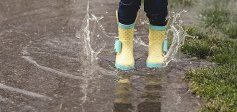 Splashing in a puddle is fun on the ground, not on your roof