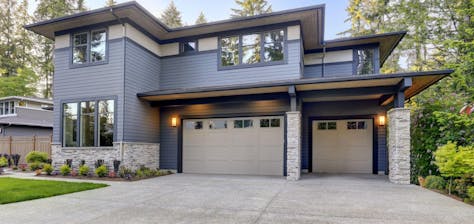 New siding on a new residential home