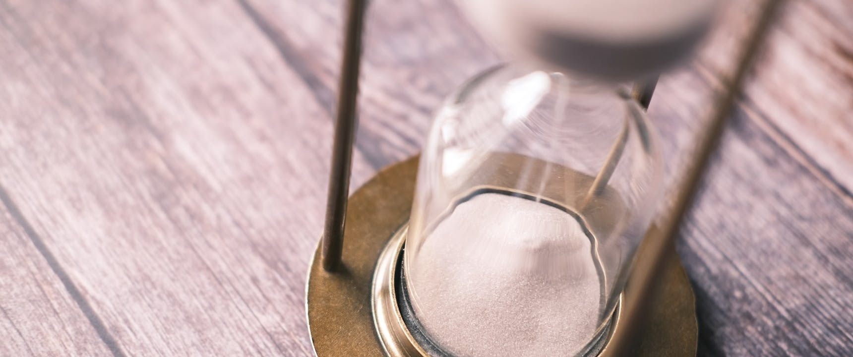 Hourglass measuring time before a roof leak is damaging