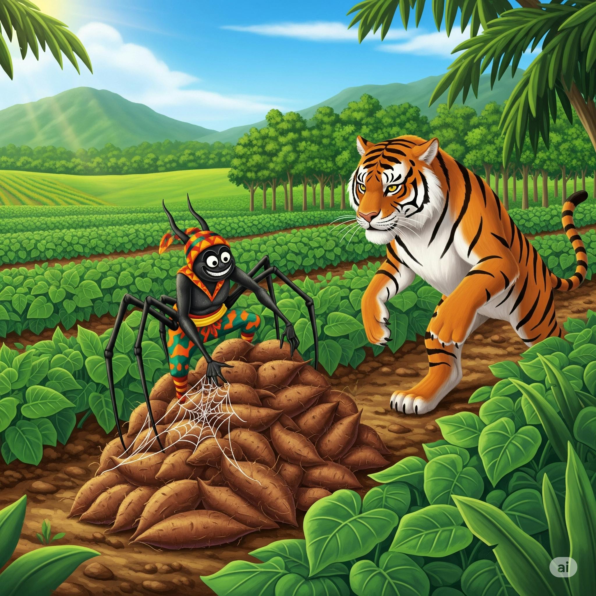 Anansi and the Yam Hills