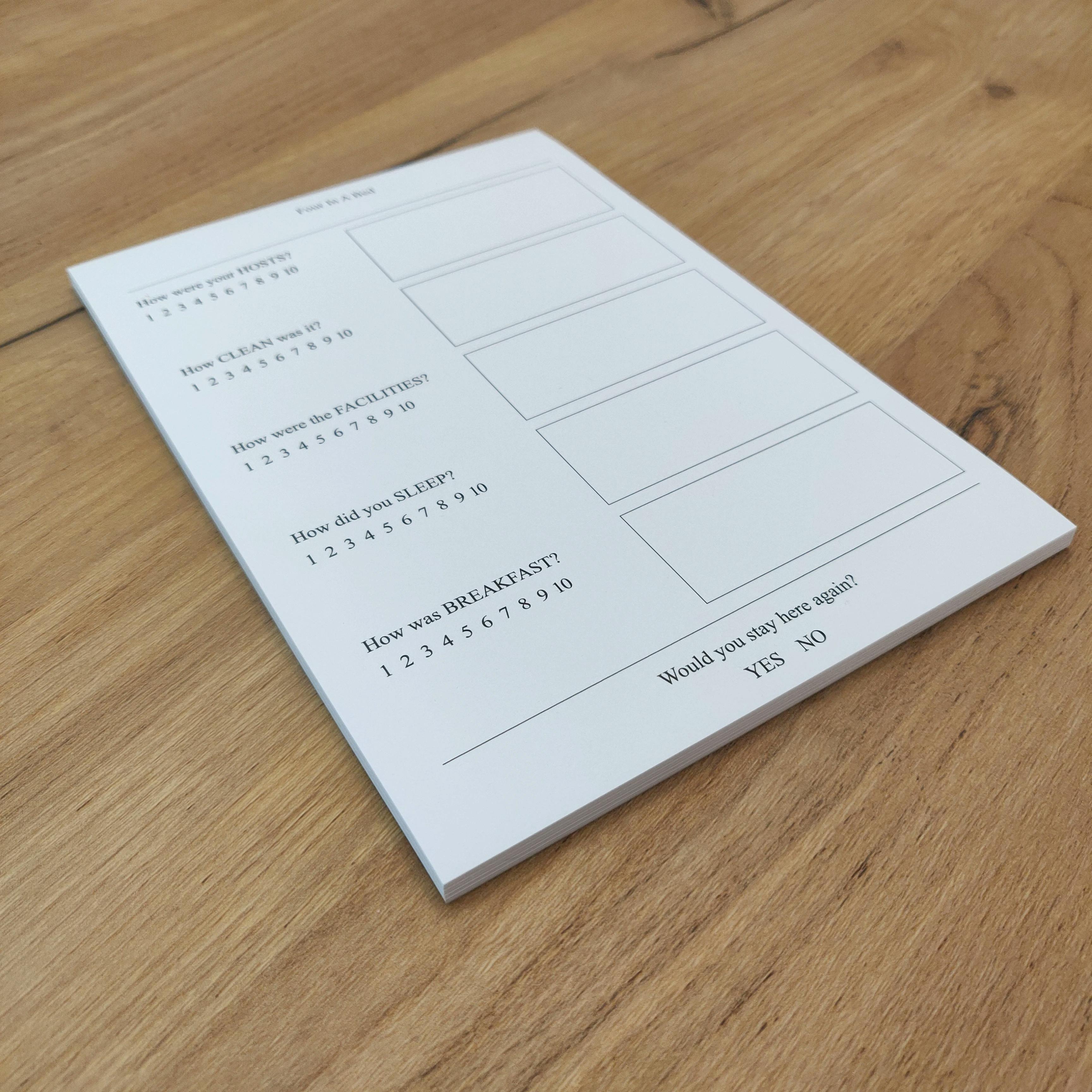 Four In A Bed Notepad