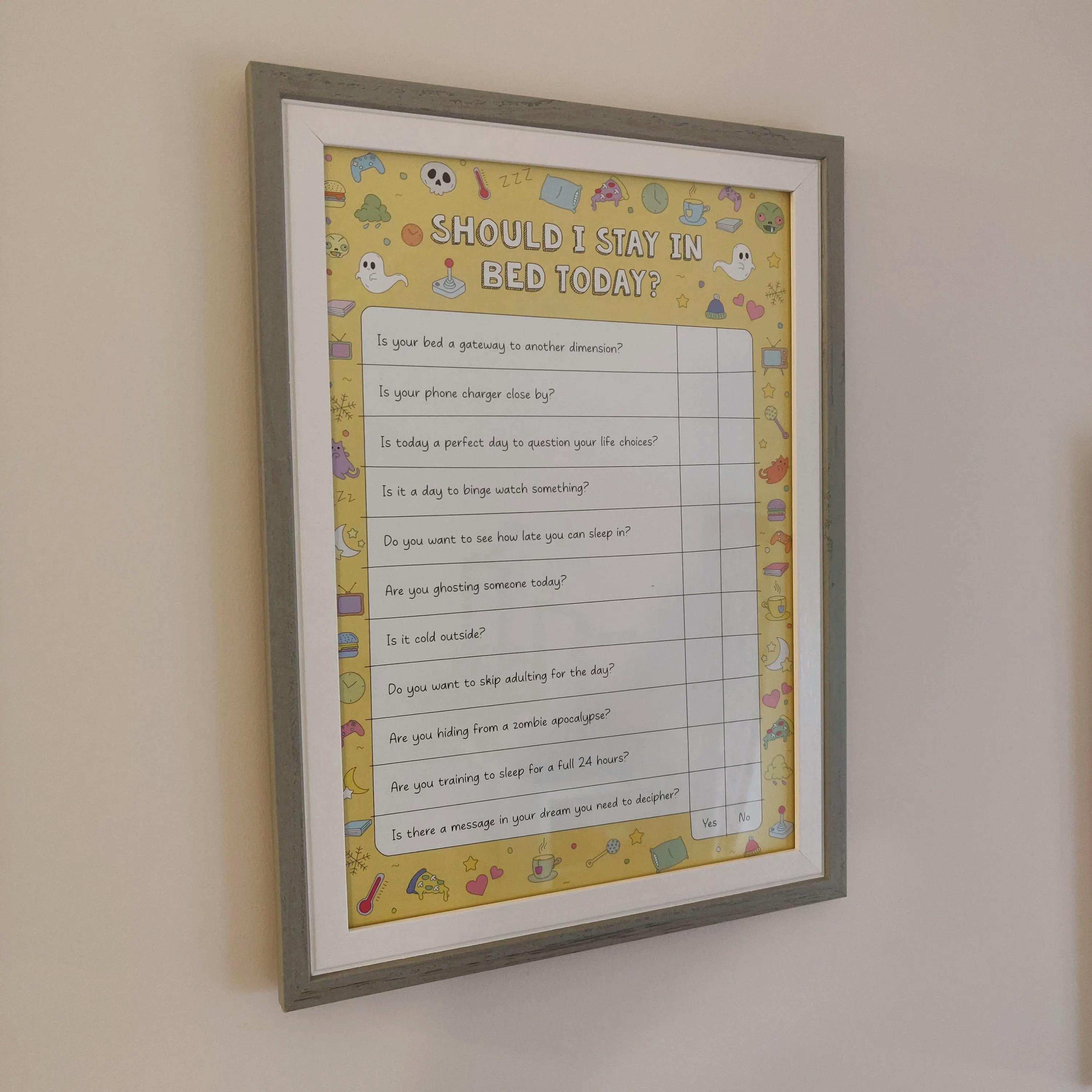 Should I Stay In Bed Today?