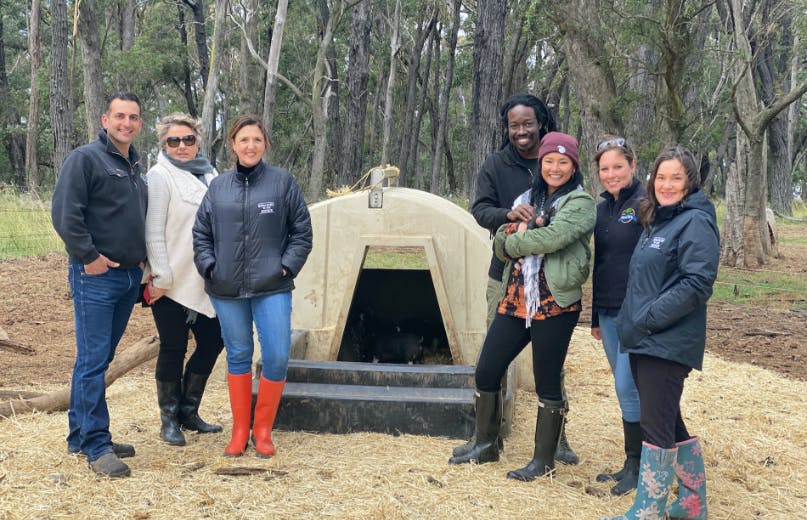 Frank & Annemarie Vigliante, Taluca Free Range; Kylie Roberts, PorkStar; Paul Carmichael & Kylie Javier Ashton, Momofuku Seiobo; Lucy Allon & Tawnya Bahr, SttS