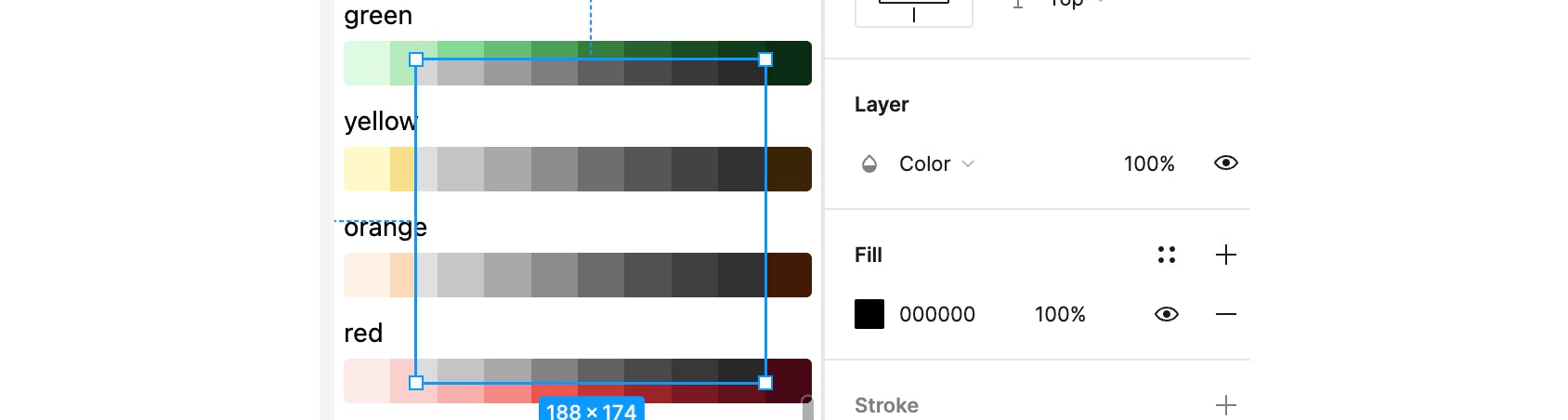 Checking luminosity with Figma's Color blend mode