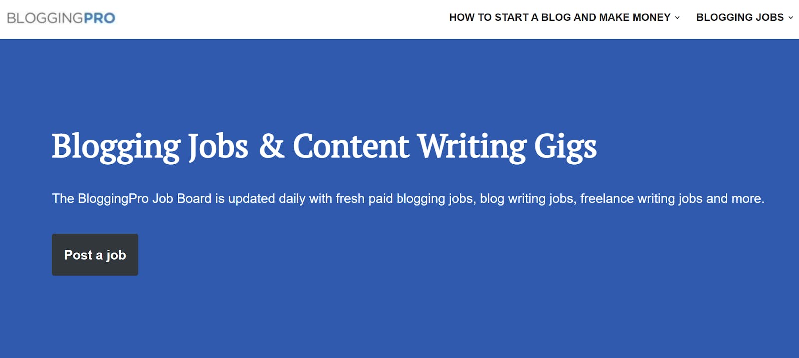 BloggingPro job board