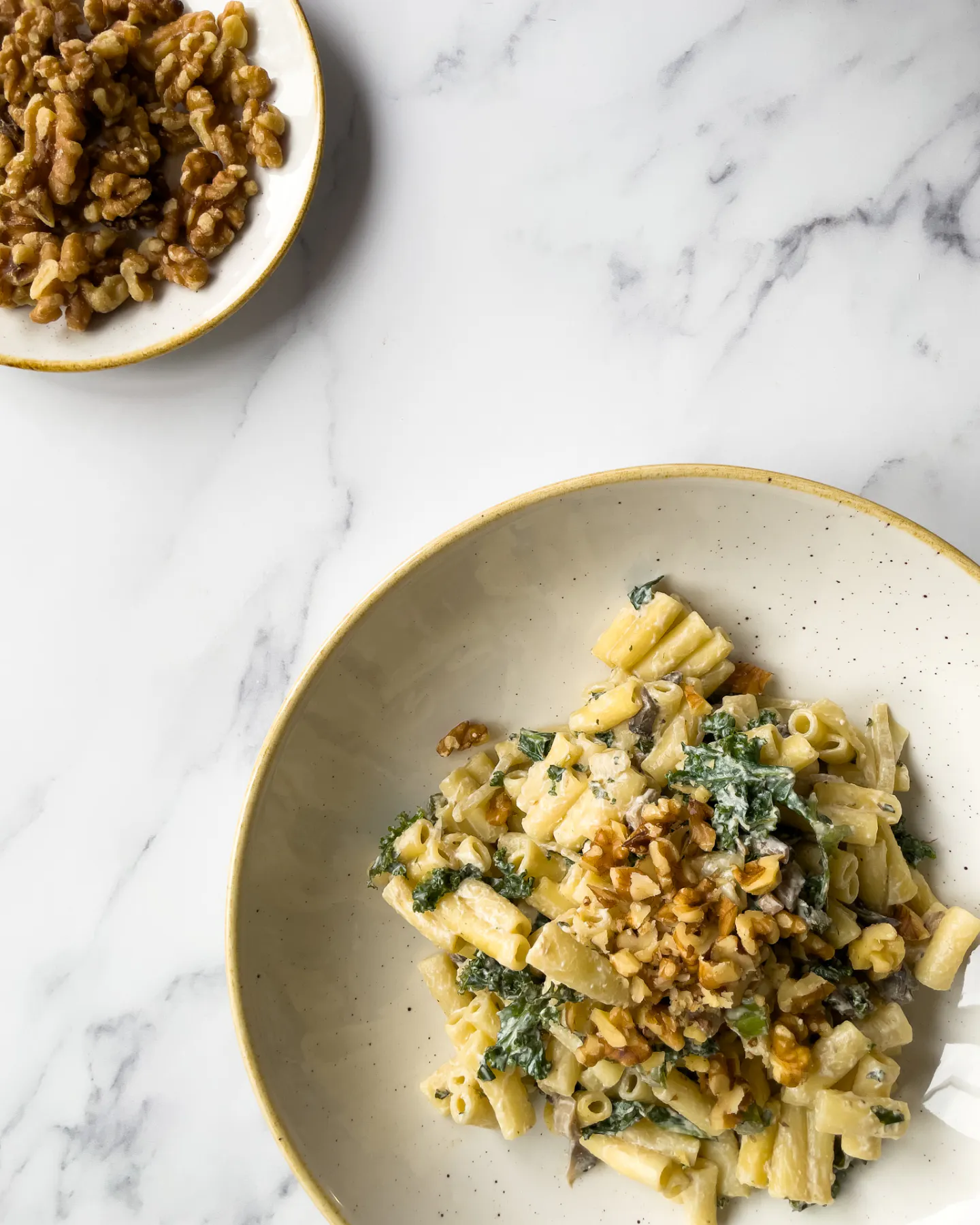 Mushroom & kale macaroni - Stryve
