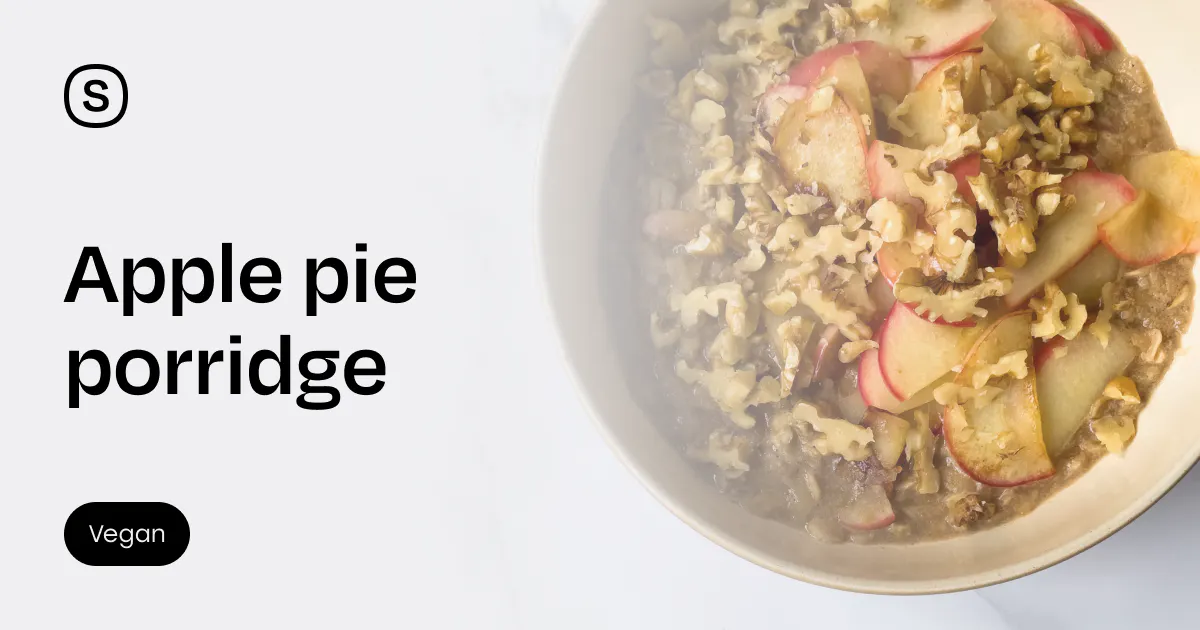 Apple pie porridge - Stryve