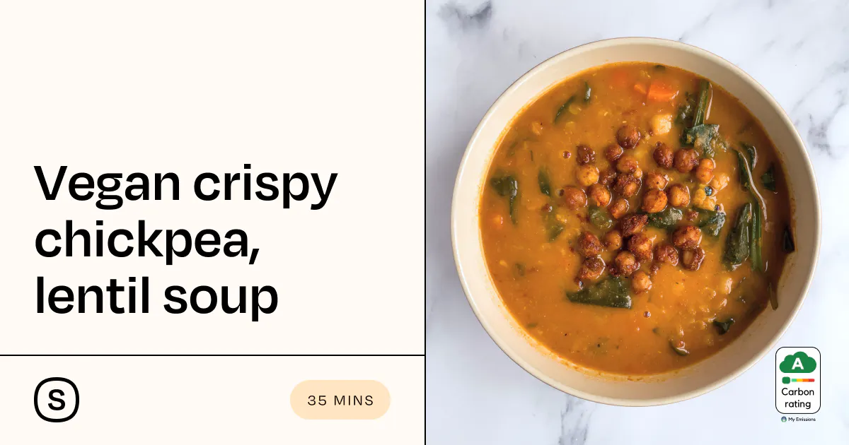 Crispy chickpea, lentil soup - Stryve