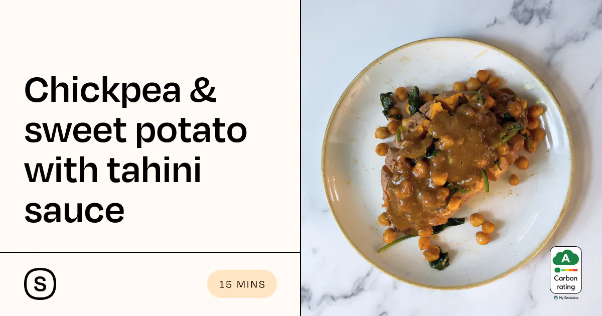 Chickpea & sweet potato with tahini sauce - Stryve
